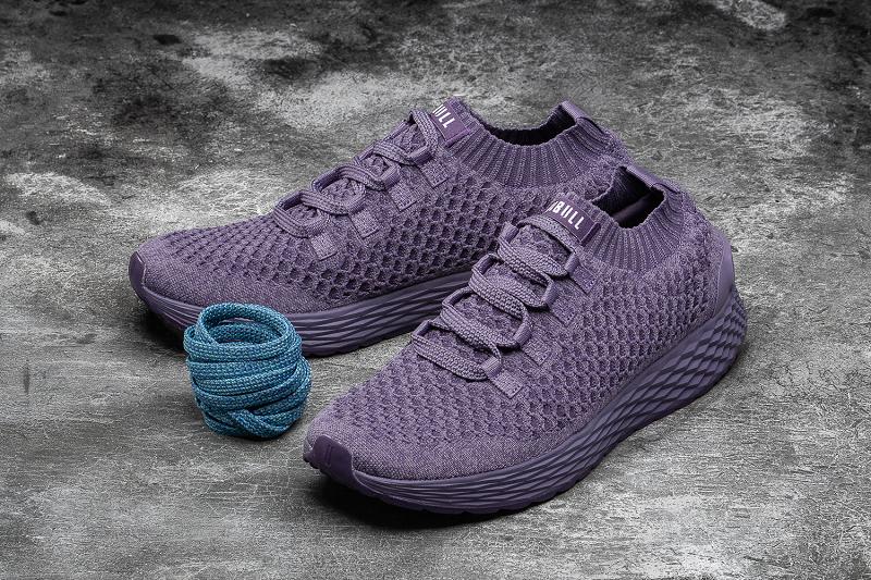 Purple Nobull Nightshade Knit Runner Men's Running Shoes | CA N1065W